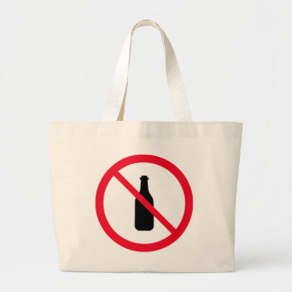 No Alcohol Red Circle Sign | Jumbo Tote Bag