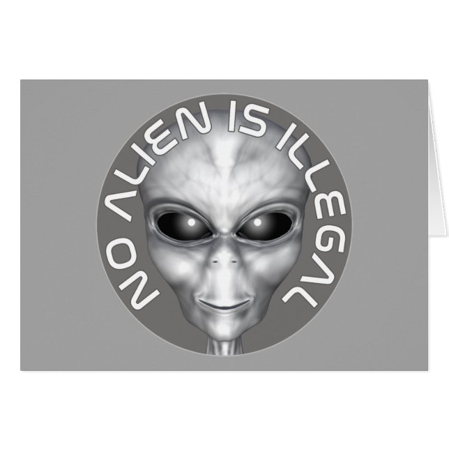 No Alien Is Illegal (Front Horizontal)