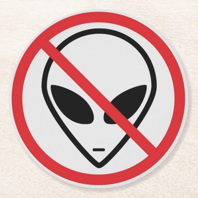 No aliens coaster (Front)