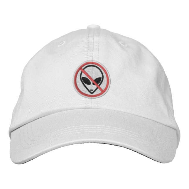 No Aliens Personalised Adjustable Hat (Front)
