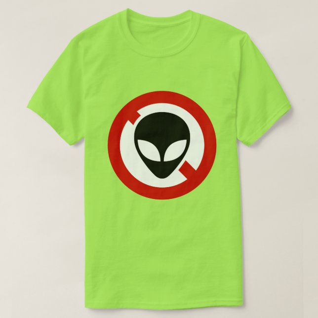 NO ALIENS T-Shirt (Design Front)