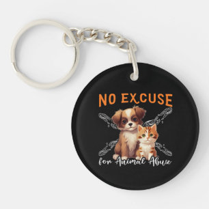 No Animal Abuse Animal Rights Design For Animal Lo Key Ring