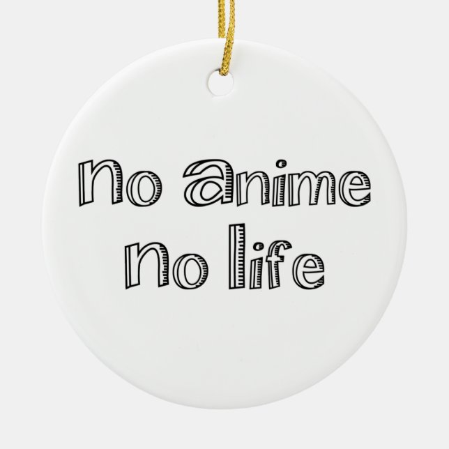 no anime no life ceramic tree decoration (Front)