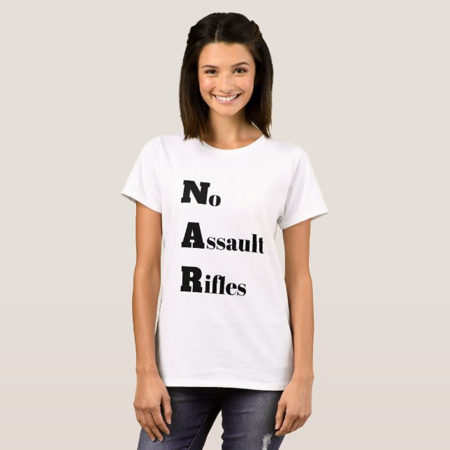No Assault Rifles T-Shirt (Front Full)