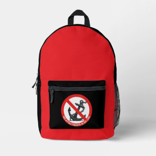 No attachments in my life printed backpack