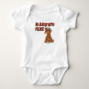 No Autographs Please Snobby Dog with Sunglasses Baby Bodysuit