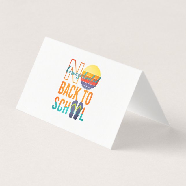 No back to School - homeschooled (Front)