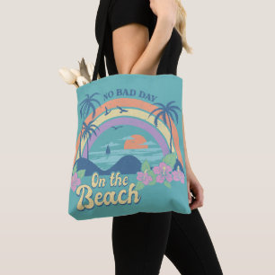 No bad day on the beach  tote bag