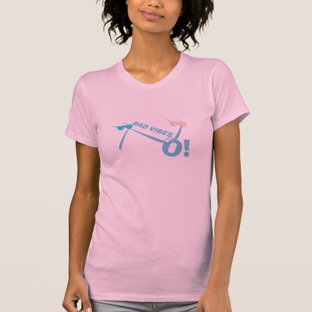 "NO BAD VIBES!!" T-Shirts by Kriyas Collection (Front)