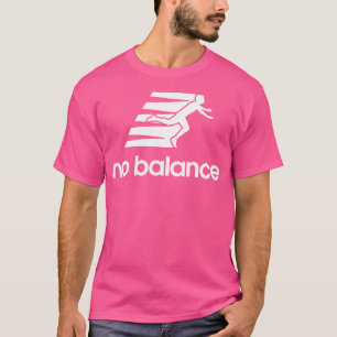 No Balance Funny Running Logo Parody (White) No Ba T-Shirt