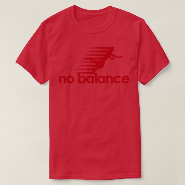 No Balance Parody Shirt Red Logo (Design Front)