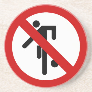 NO Ball Games ⚠ Thai Park Sign ⚠ Coaster