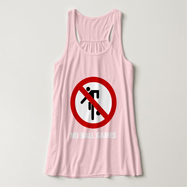 NO Ball Games ⚠ Thai Park Sign ⚠ Singlet (Design Front)