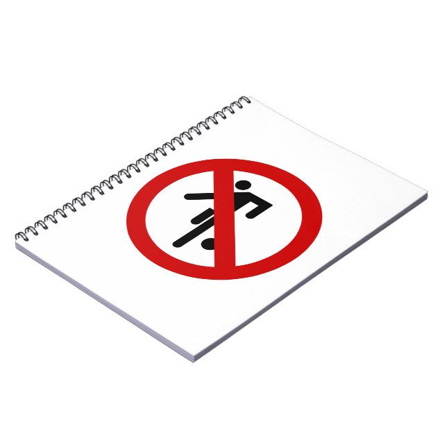 NO Ball Games ⚠ Thai Park Sign ⚠ Spiral Notebook (Left Side)