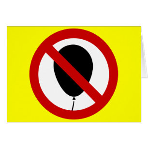 NO Balloon ⚠ Thai Sign ⚠