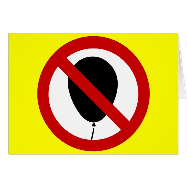 NO Balloon ⚠ Thai Sign ⚠ (Front Horizontal)