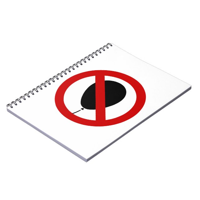 NO Balloon ⚠ Thai Sign ⚠ Spiral Notebook (Left Side)