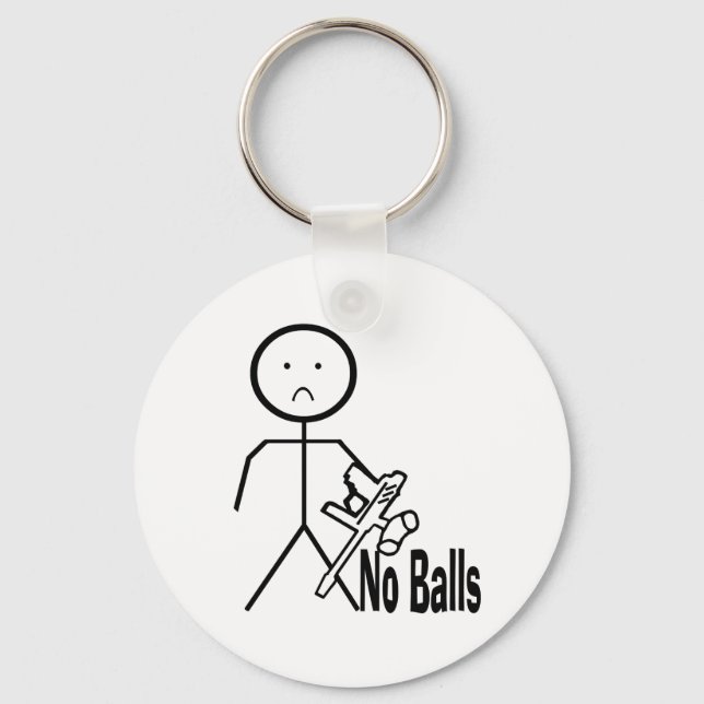 No Balls Key Ring (Front)