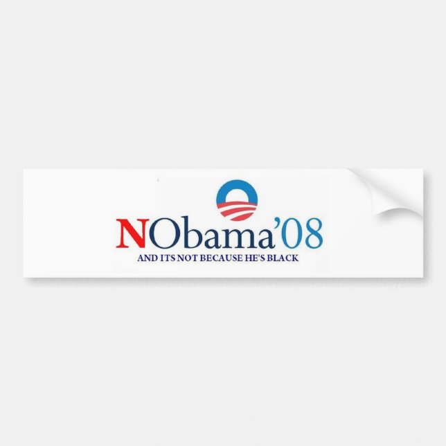 No Bama 08 Bumper Sticker (Front)