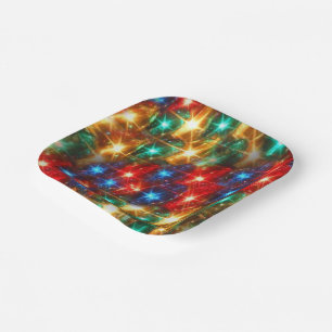 No Batteries Required Christmas Lights Paper Plate
