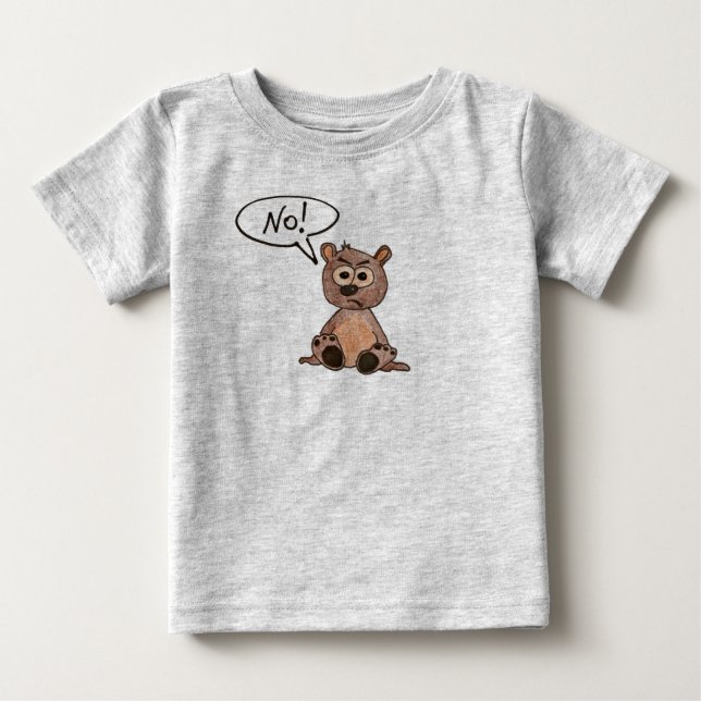 No! Bear Baby T-Shirt (Front)