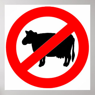 No Beef Sign