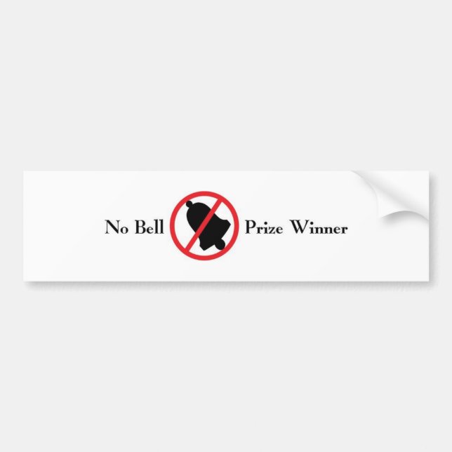 No Bell Bumper Sticker (Front)