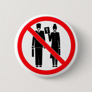 No Bible Thumpers 6 Cm Round Badge