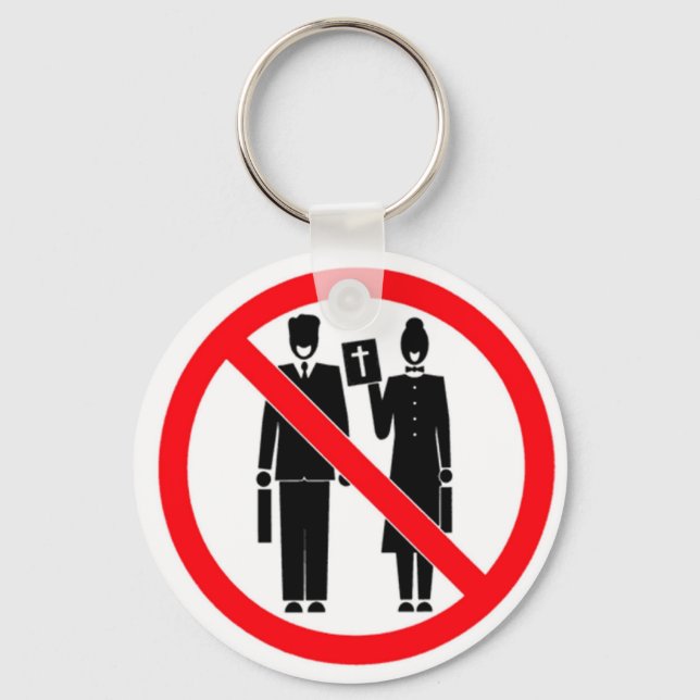 No Bible Thumpers Key Ring (Front)