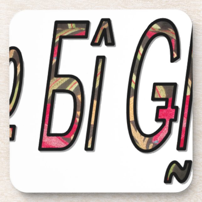 no bigiji.png coaster (Front)