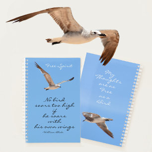 No Bird Soars Too High Feel Free Blue Planner