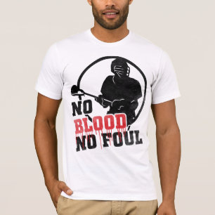 No Blood Lacrosse Shirsey with Name & Number T-Shirt