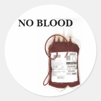 No Blood Sticker