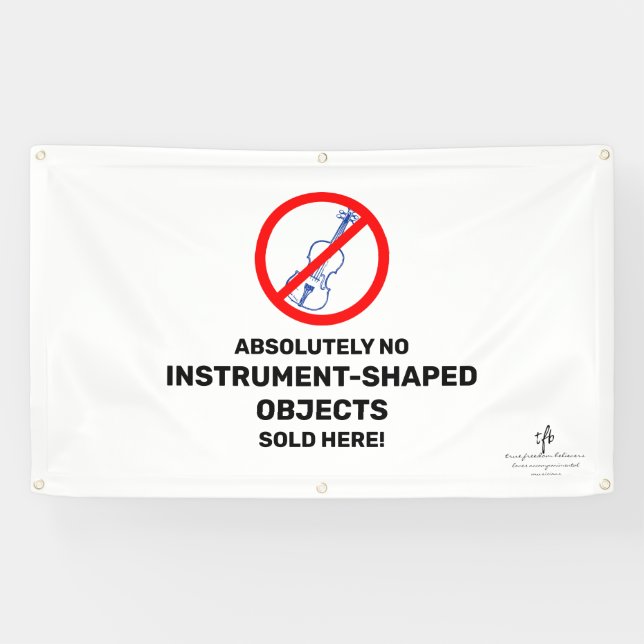 No Blue Violins Local Music Store Banner (Horizontal)