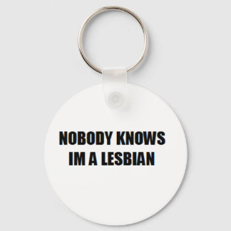 NO BODY KNOW I'M A LESBIAN KEY RING