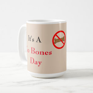 No Bones Illustrated Coffee Mug