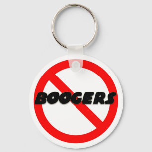 No Boogers Key Ring