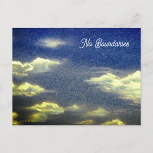 No Boundaries Blue Skies Postcard
