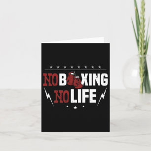 No Boxing No Life For A Boxer Card