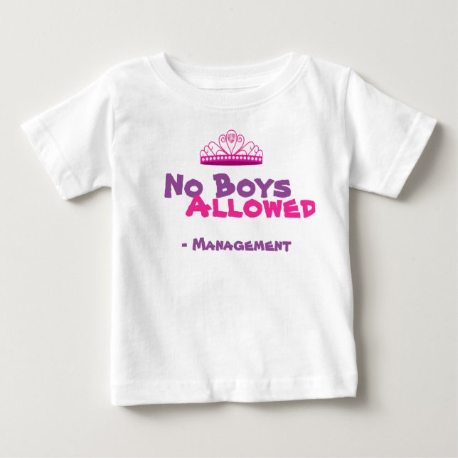 No Boys Allowed Shirt (Front)