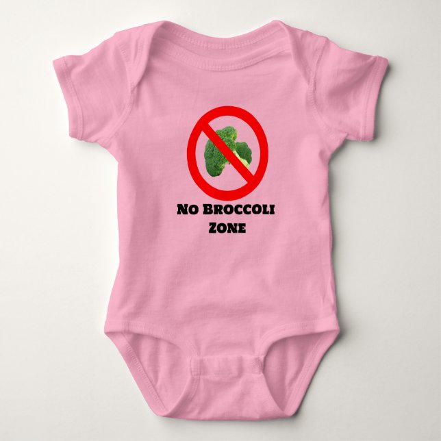 No Broccoli  Baby Bodysuit (Front)