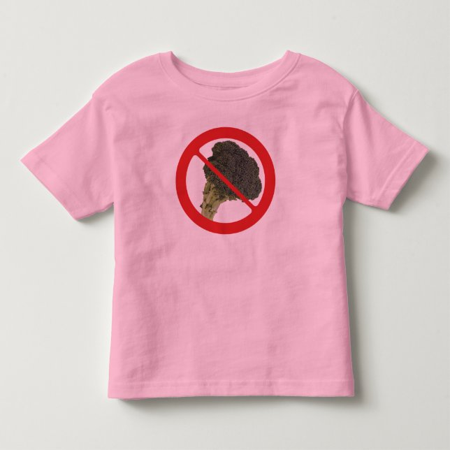 No Broccoli Toddler T-Shirt (Front)