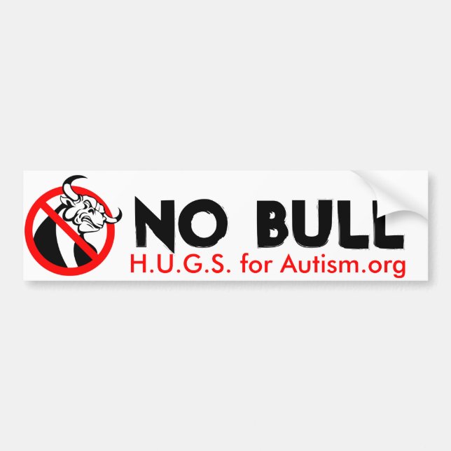NO BULL Bumper Sticker (Front)
