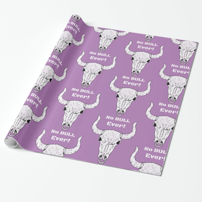 No Bull Ever Thunder_Cove Wrapping Paper (Unrolled)
