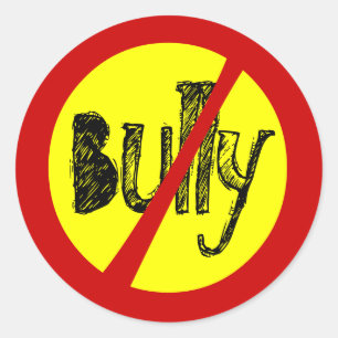 No Bully Anti Bully Bullying School Sticker