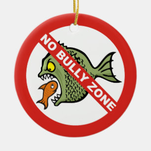 No Bully Zone Ceramic Ornament