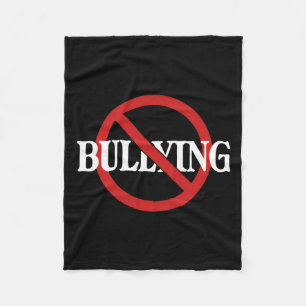 No Bullying Stop Bullying Kindness Orange Unity Fleece Blanket