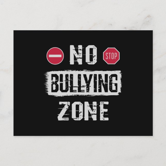 No Bullying Zone Postcard (Front)