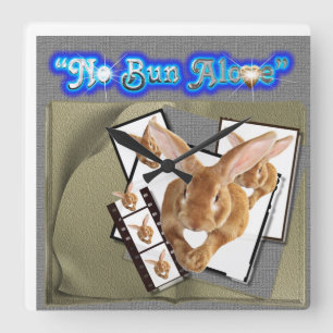 No bun Alone Wallclock