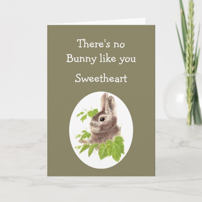 No Bunny Like You Love Notes Sweetheart Rabbit (Front)